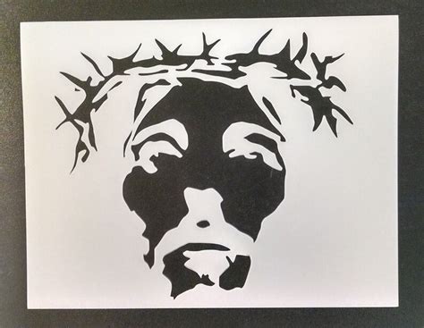 Jesus Christ Crown Of Thorns Custom Stencil Fast Free Shipping Etsy