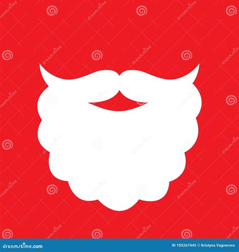 Santa S Beard Vector Illustration Graphic Stock Vector Illustration