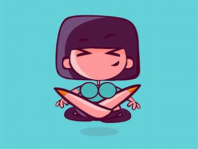 Yoga Studio Levitation Dribbble Animation Meditation Communication