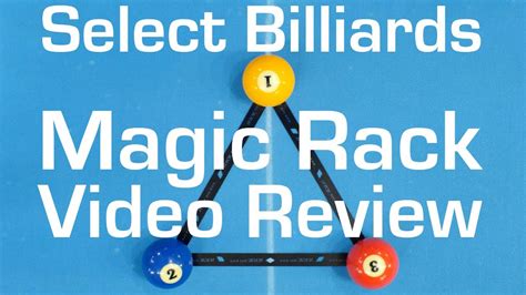 magic rack video review by select billiards youtube