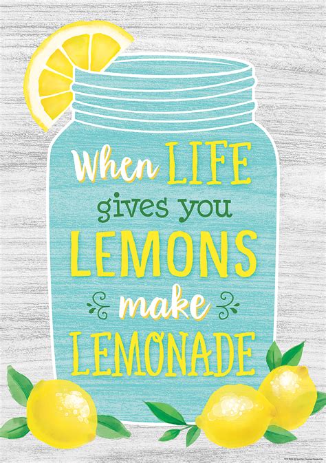 When Life Gives You Lemons Make Lemonade Positive Poster - TCR7956 ...