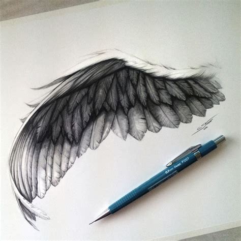 List Of Realistic Angel Wings Drawing Ideas