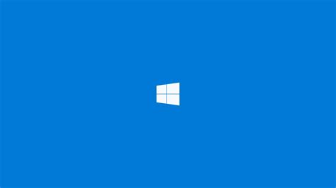 Minimalism Windows 10 Technology Logo Blue Wallpapers Hd Desktop
