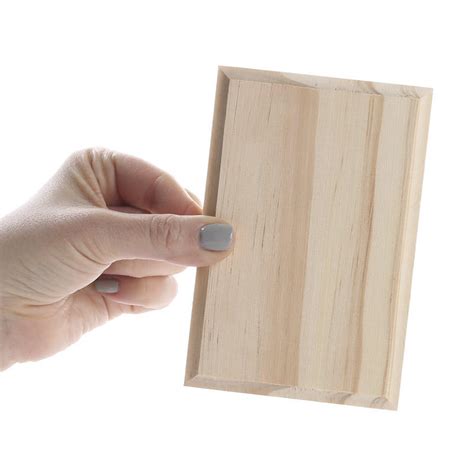 If you do this, you could from wood soaps and cleaners to waxes that you can buff on. Unfinished Wood Beveled Plaque - Wooden Plaques and Signs ...