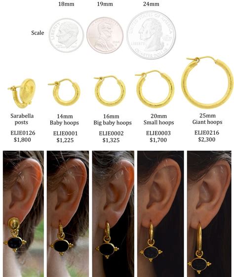 Earring Sizing Chart 981×1162 Earrings Hoop Earrings How Big
