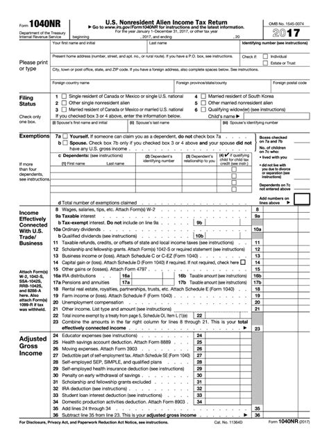 2017 Tax Table For 1040nr Review Home Decor