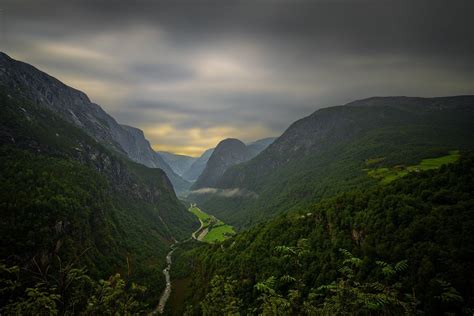 Photography Landscape Nature Mountains River Road Forest Clouds