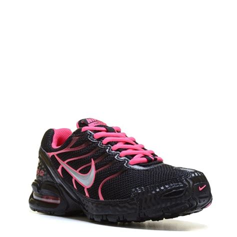 Nike Women S Air Max Torch 4 Running Shoes Black Vivid Pink In 2020 Black Running Shoes