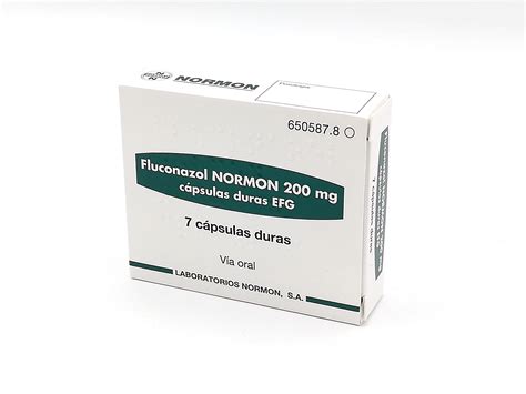 Fluconazol Normon Efg 200 Mg 7 Capsulas Farmacéuticos