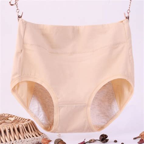 4 pack women high waist menstrual period panties leak proof physiological underpants cotton