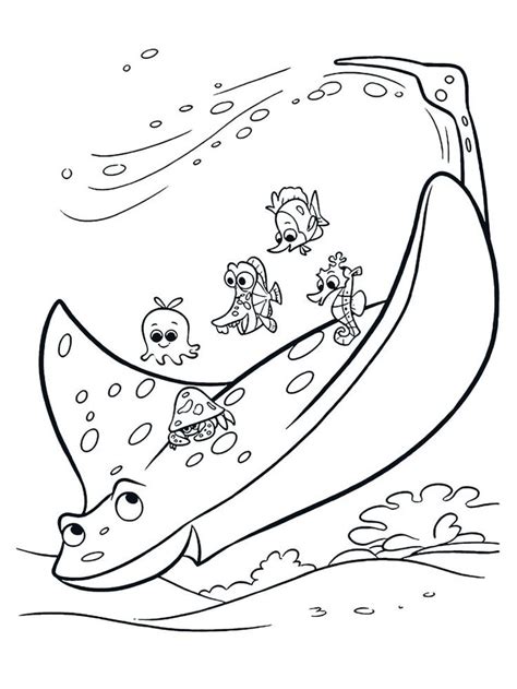 This one was fun to draw and trippy to look at! Manta Ray Coloring Pages Image | Nemo coloring pages ...