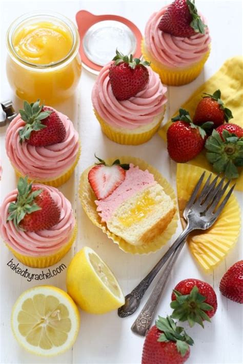 Strawberry Lemonade Cupcakes Lemon Cupcakes Dessert Cupcakes Yummy