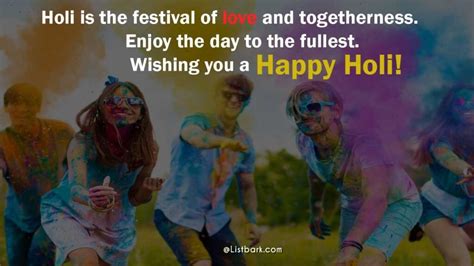 Best 50 Happy Holi Messages 2022 In English List Bark