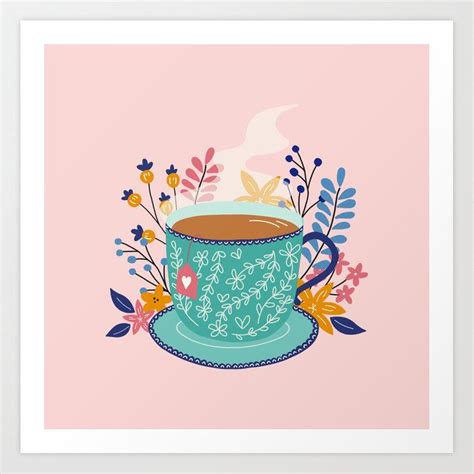 Buy Cup Of Tea Art Print By Stelloberry Worldwide Shipping Available