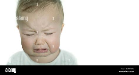 Crying Baby Isolated On White Background Stock Photo Alamy