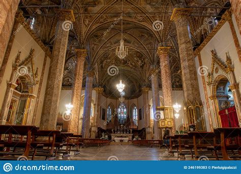 Perugia Italy 2022 Interior Cathedral Of Perugia Also Known As The
