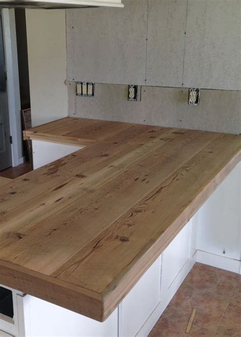 Diy Reclaimed Wood Countertop Reclaimed Wood Countertop Outdoor