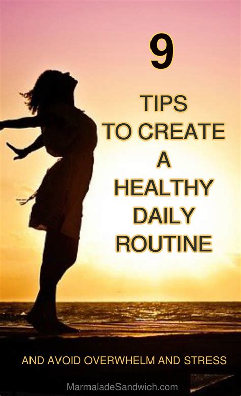 Creating A Healthy Daily Routine In Your Life Marmalade Sandwich