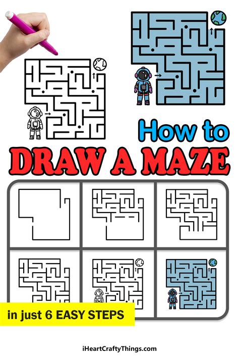 Maze Drawing How To Draw A Maze Step By Step 2023