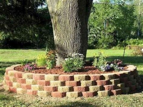 30 Adorable Flower Beds Ideas Around Trees To Beautify Your Yard