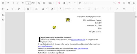 Sticky Notes Annotation In React Pdfviewer Component Syncfusion