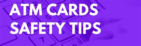 Atm Card Safety Tips Mwito Sacco Society