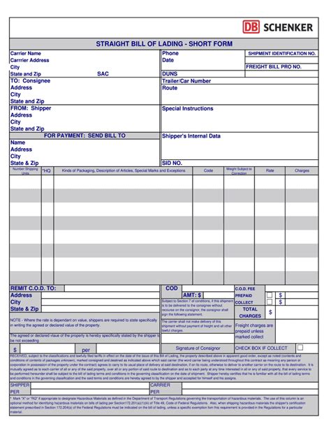 Please provide description or nmfc# to ensure proper rates are applied to your shipment. Sid Bill Of Lading - Fill Out and Sign Printable PDF ...