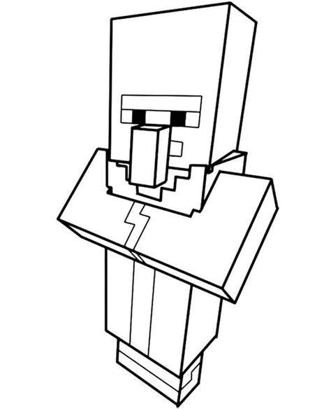 Https://wstravely.com/coloring Page/minecraft Villager Coloring Pages