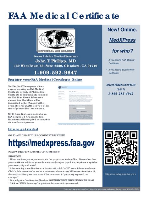 Fillable Online Faa Medical Certificate Fax Email Print Pdffiller