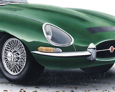 Jaguar E Type Series1 Car Art Print