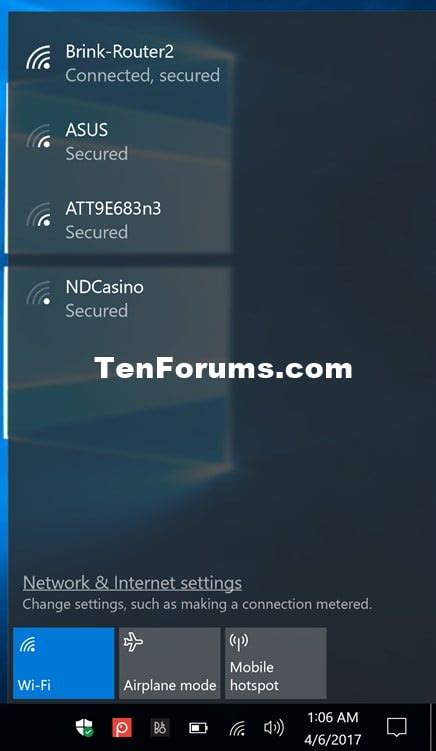 Create Available Networks Shortcut In Windows 10 Tutorials