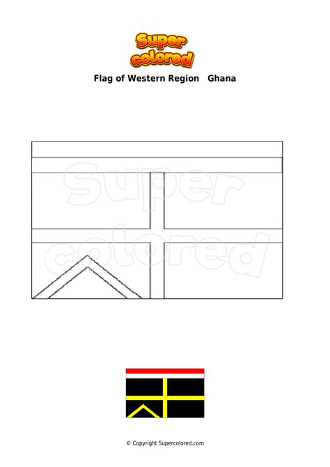 Ghana Coloring Page