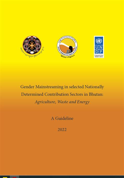 A Guideline Gender Mainstreaming In Selected Nationally Determined
