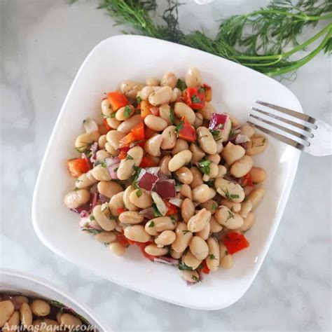 Easy White Bean Salad Amiras Pantry
