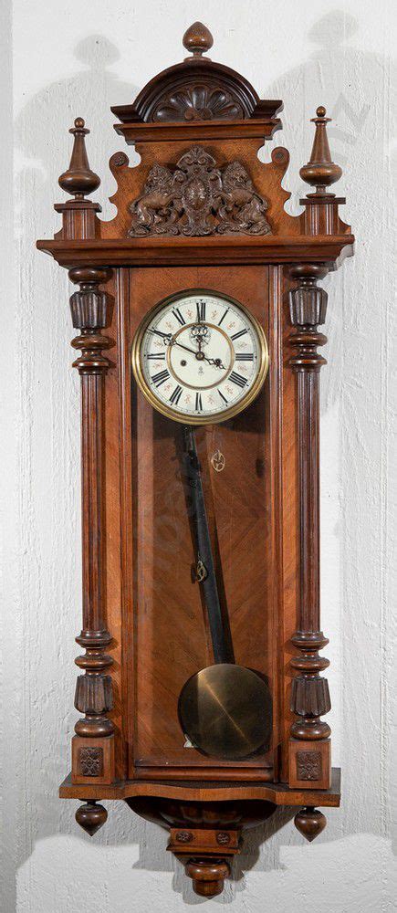 19th Century Walnut Cased Vienna Wall Clock Traditional Form Clocks