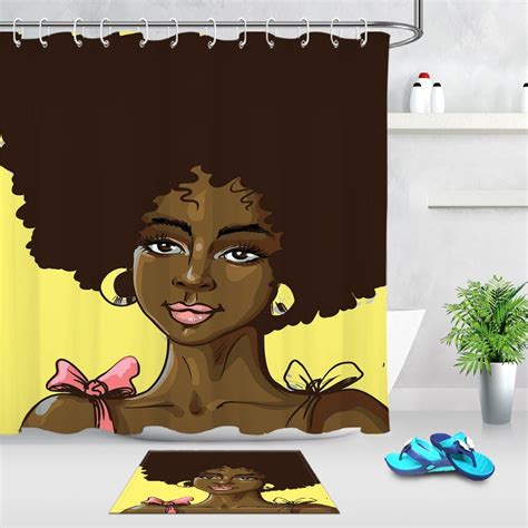 African American Shower Curtains African Shower Curtain Afro American