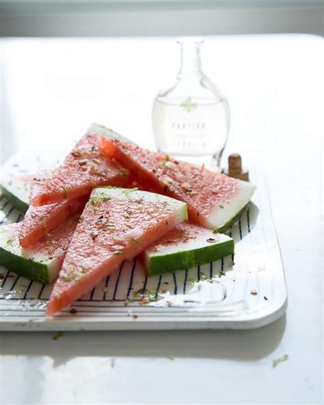 Salmon Terriyaki Watermelon Recipes Tequila Soaked Watermelon Food