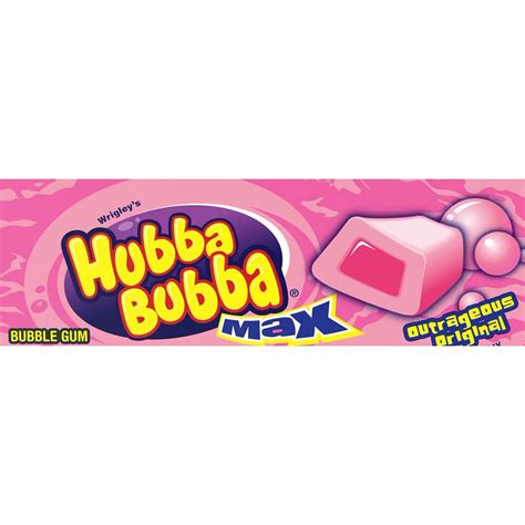 Wrigleys Hubba Bubba Max Outrageous Original Bubble Gum 5 Pieces