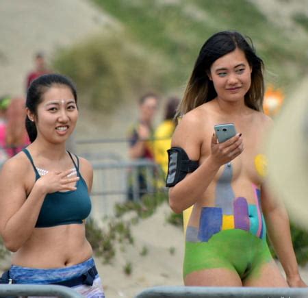 Sex Body Painted Chinese Girl Nude At Bay To Breakers Image My Xxx
