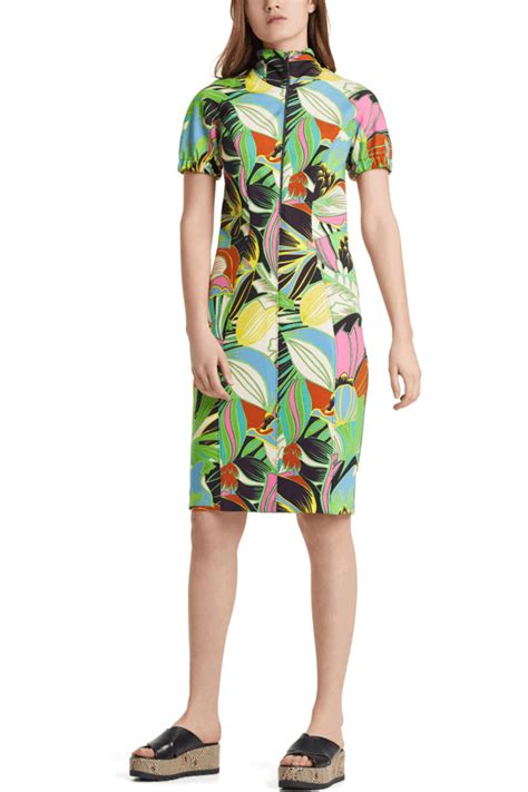 Marc Cain Dress With Tropical Print At Sue Parkinson