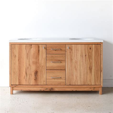 Check spelling or type a new query. 60" Modern White Oak Wood Vanity / Double Sink - WHAT WE ...