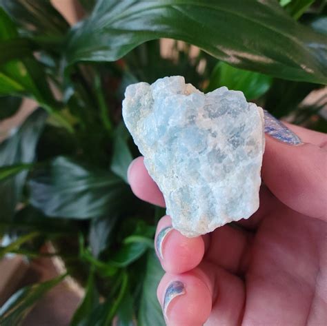 Raw Aquamarine Crystal From Brazil Unpolished Untreated Etsy