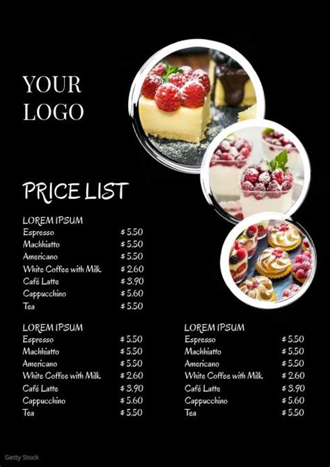 Thanks to designhill, at $399/month we got so many of our design needs fulfilled. Price Liste Menu Card Offers Business Flyer | Food menu ...