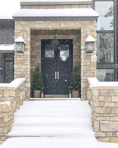 Our Winter Wonderland Christmas Home Tour Snowy Porches And Front Entry