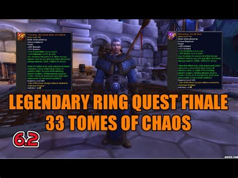 Creating a legendary with the runecarver requires a certain amount of the soul ash currency. WoW 6.2 Legendary Ring Quest Finale! Chapter IV: Darkness Incarnate - 33 Tomes of Chaos - YouTube