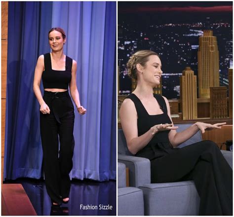 Brie Larson In A L C At The Tonight Show Starring Jimmy Fallon