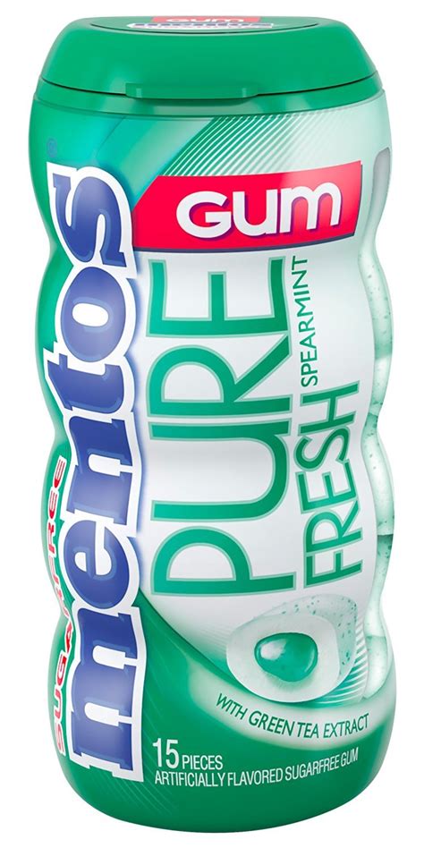 Mentos Pure Fresh Sugar Free Chewing Gum With Xylitol Spearmint Non
