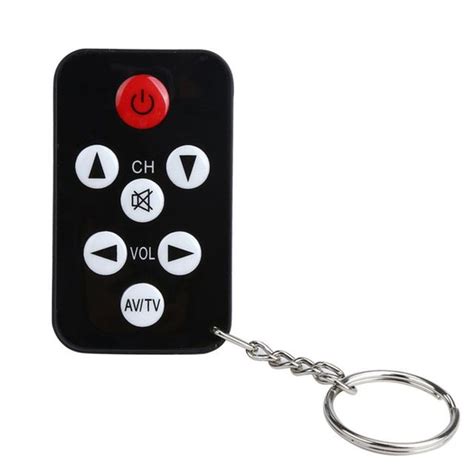 Universal Infrared Wireless IR TV Controller 7 Keys Television Keychain