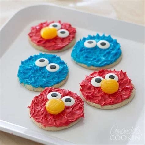 Elmo Cupcakes Cookie Monster Cupcakes Monster Cookies Elmo And Hot