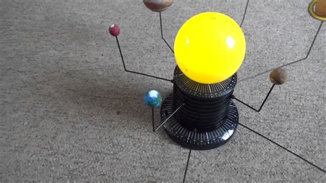 Solar System For Kids Orrery With Planets In Orbit Youtube